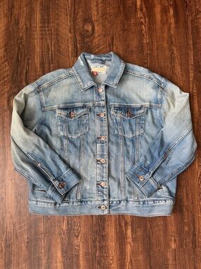 Anthropologie Pilcro Light Blue Wash Denim Jean Jacket